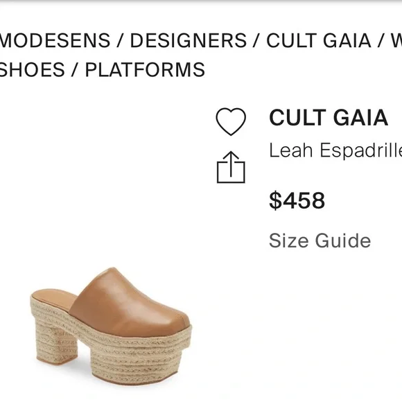 Cult Gaia leather clogs